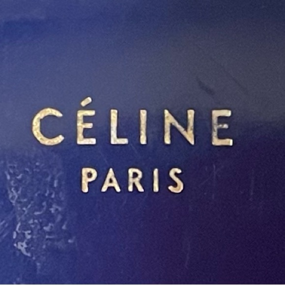 Céline Authentic Vintage Blue Zipper Long Wallet - Picture 2 of 16